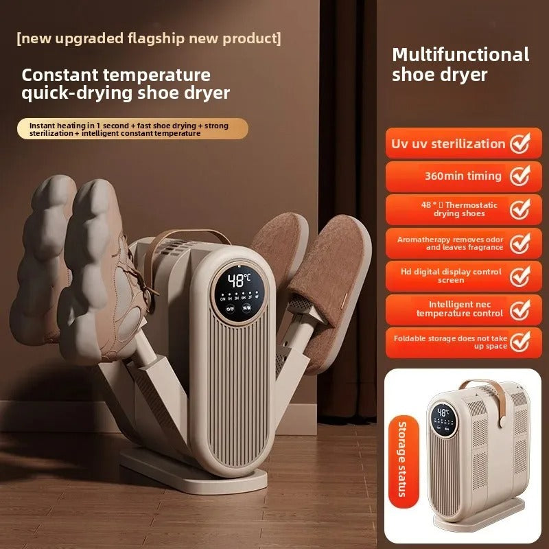 Multipurpose 4-Head Electric Shoe Dryer with UV Sterilization & Deodorizer